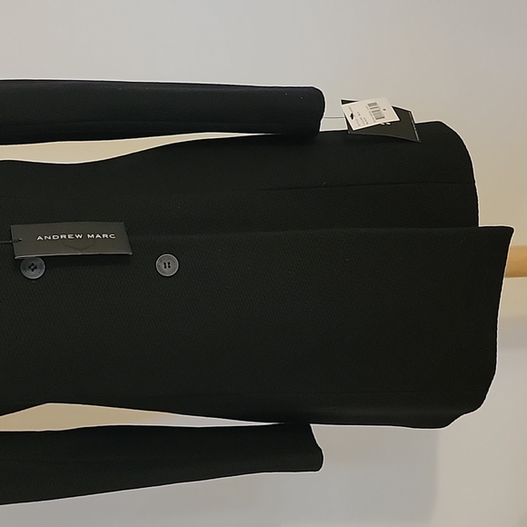 NWT Gorgeous Andrew Marc Black Posh Wool Coat with Removable Fur Collar Size:8 - Picture 5 of 16